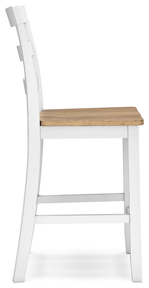 Gesthaven Natural/White Counter Height Barstool