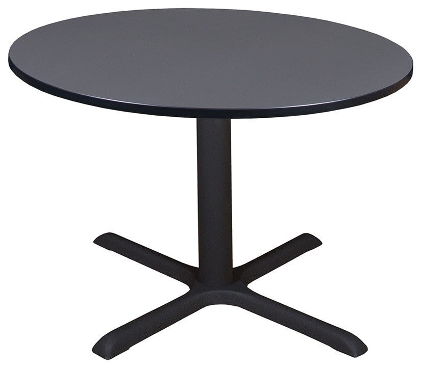 Cain 48" Round Breakroom Table, Gray