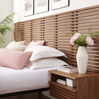 MODWAY Render Wall Mount King Headboard and Modern Nightstands