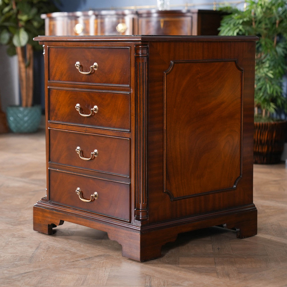 Mahogany 2-Drawer File Cabinet