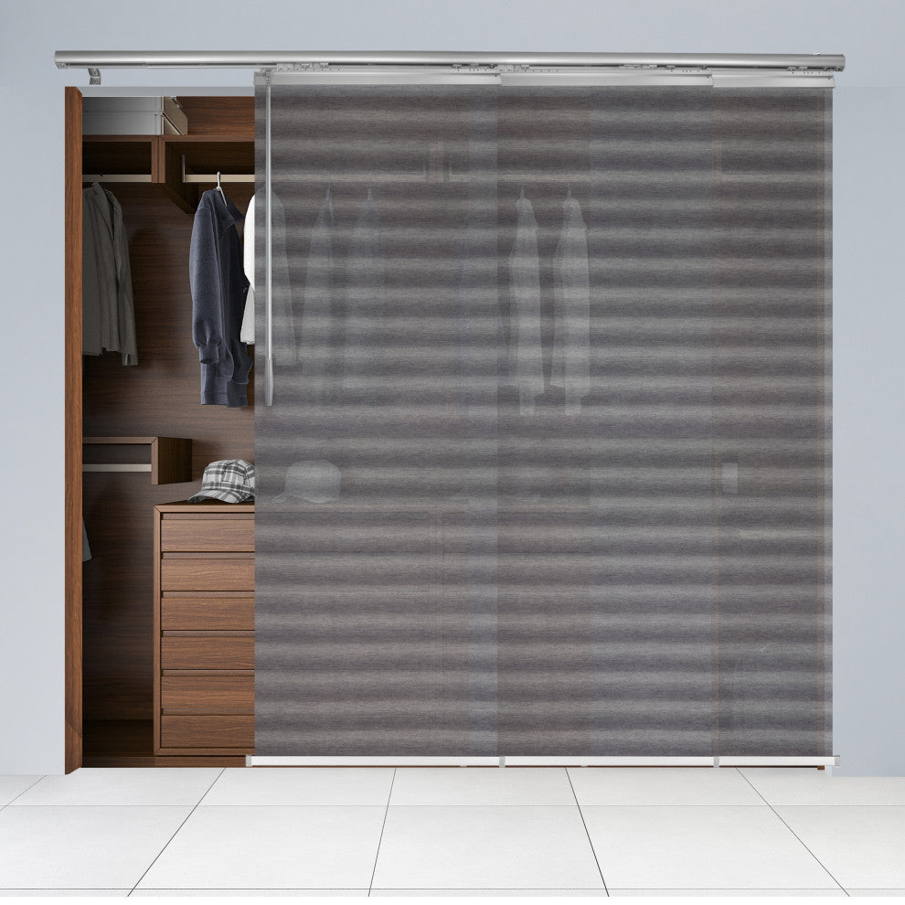 Rubi 3-Panel Track Extendable Vertical Blinds 36-66"W