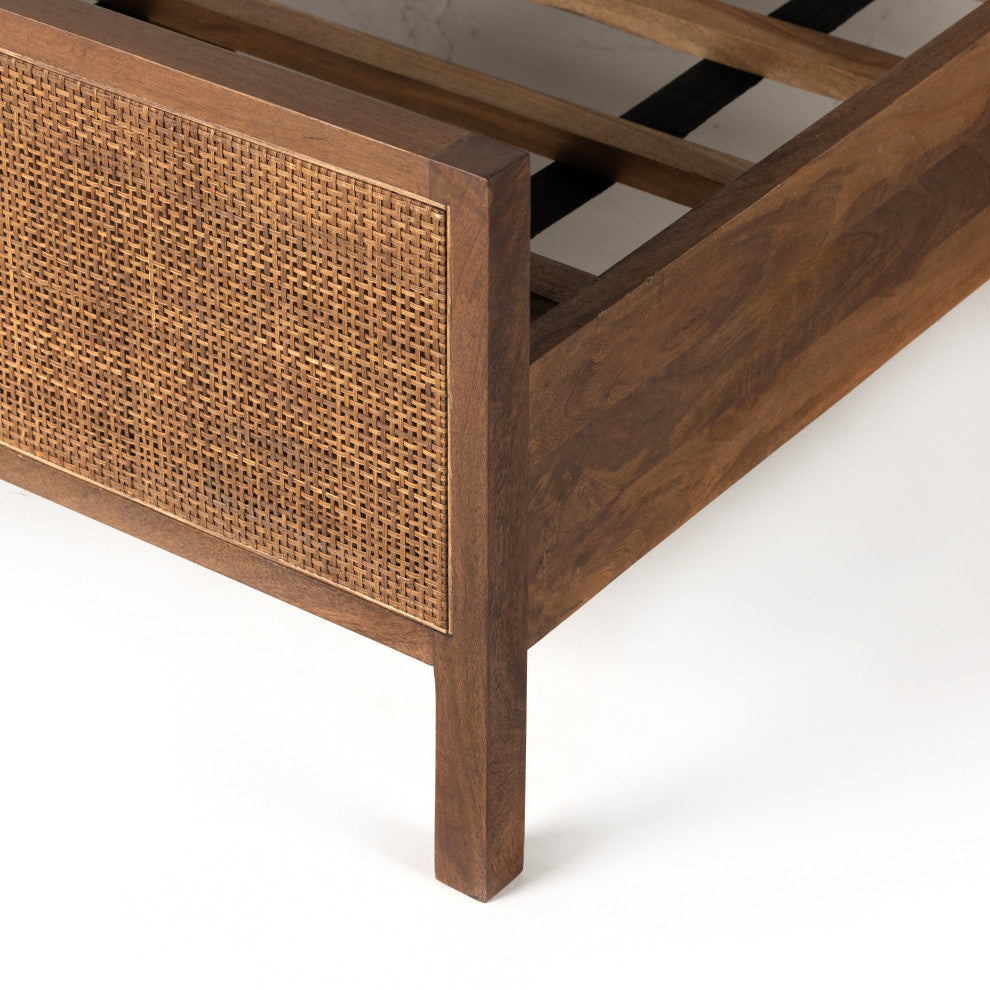 Sydney Bed-Brown Wash-Queen