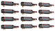 Vino Pins 12 Bottle Wall Mounted Wine Rack Kit, Golden Bronze, Single Depth (12 Bottles)