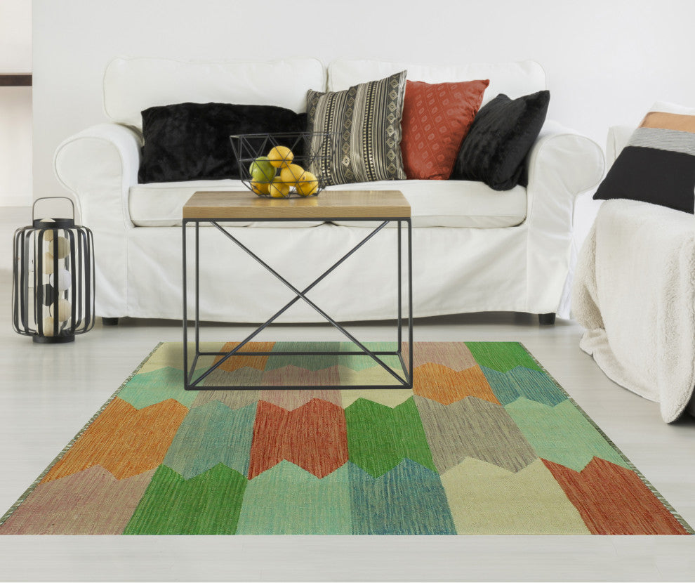 Winchester Kilim Haseeb Green Rug
