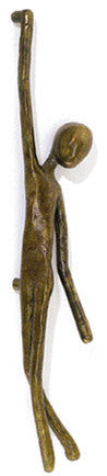 Pull 14" Antique Contemporary Bronze & Cabinet Large Figure Pull