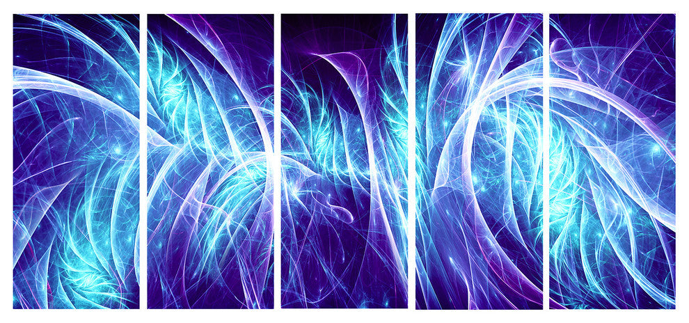 "Blue Electricity" Canvas Painting