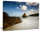 "Rushing Waters into Rocky Mountains" Seashore Photo Wall Art, 20"x12"