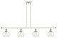Innovations 516-4I-WPC-G124-6-LED 4 Light Island Light, White, Polished Chrome