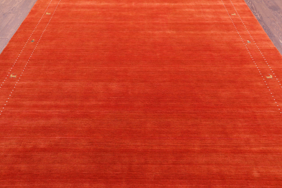 8' 0" X 10' 0" Persian Gabbeh Handmade Wool Rug - Q15104