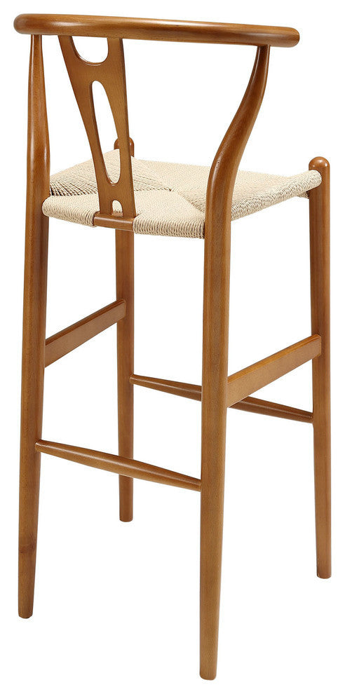 Modern Contemporary Dining Kitchen Wood Wood Bar Stool Walnut