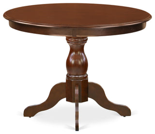 5 Pc Kitchen Set, Mahogany Wood Dining Table, 4 Mahogany Dining Chairs