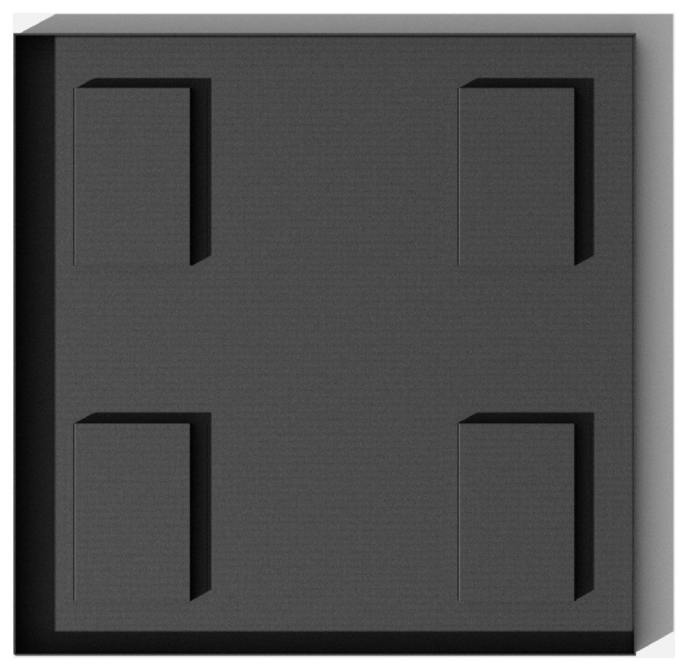Pedestal Series Trays, Black, Tall