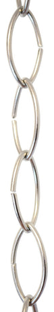Brass Large Loop Chandelier Chain, Various Finishes, Polished Nickel, U43