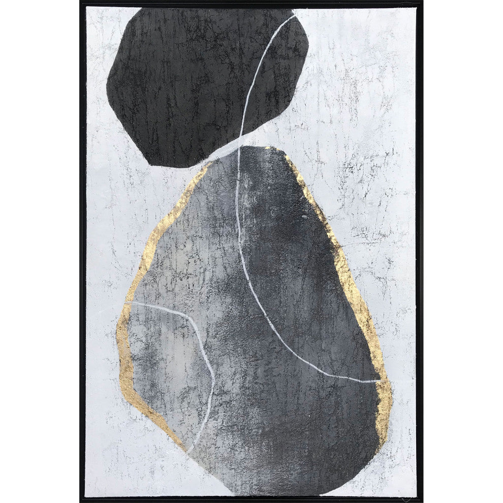 Stoney Silhouettes Hand Painted Canvas, Stoney Silhouettes Ii