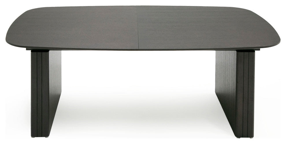 Modrest Calhoun Modern Smoked Oak Extendable Dining Table