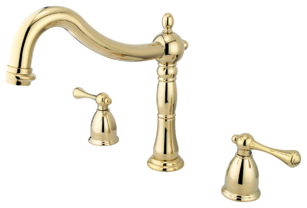 Kingston Brass Roman Tub Faucet, Polished Brass
