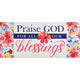Doormat Insert, Praise God For Blessings
