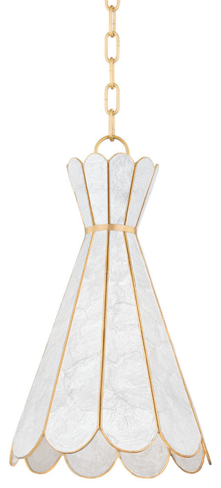 Lyra 1-Light Pendant Aged Brass