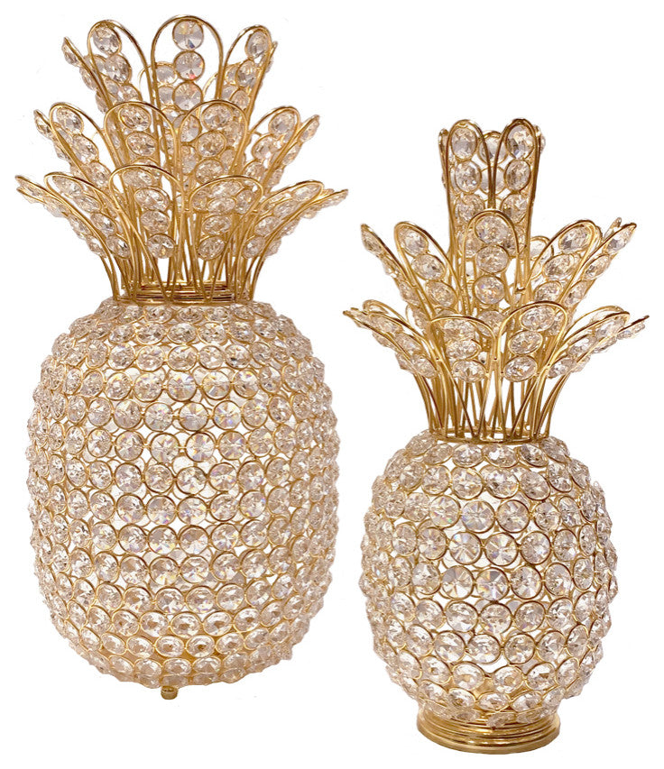 Pina Medium Cristal Gold Pineapple
