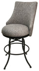 Melisima Swivel Tilt Counter 26" or 30" Metal Bar Stool, Majave Grey - Grey, 26"
