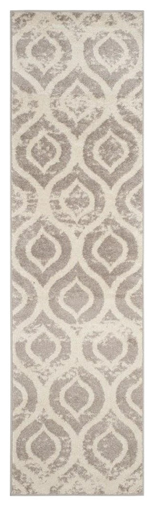 Safavieh Amsterdam Ams107A Damask Rug, Ivory/Mauve, 6'7"x9'2"