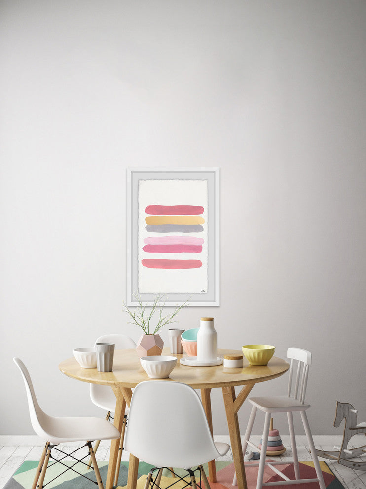 "Stains of Color" Framed Painting Print, 30"x45"