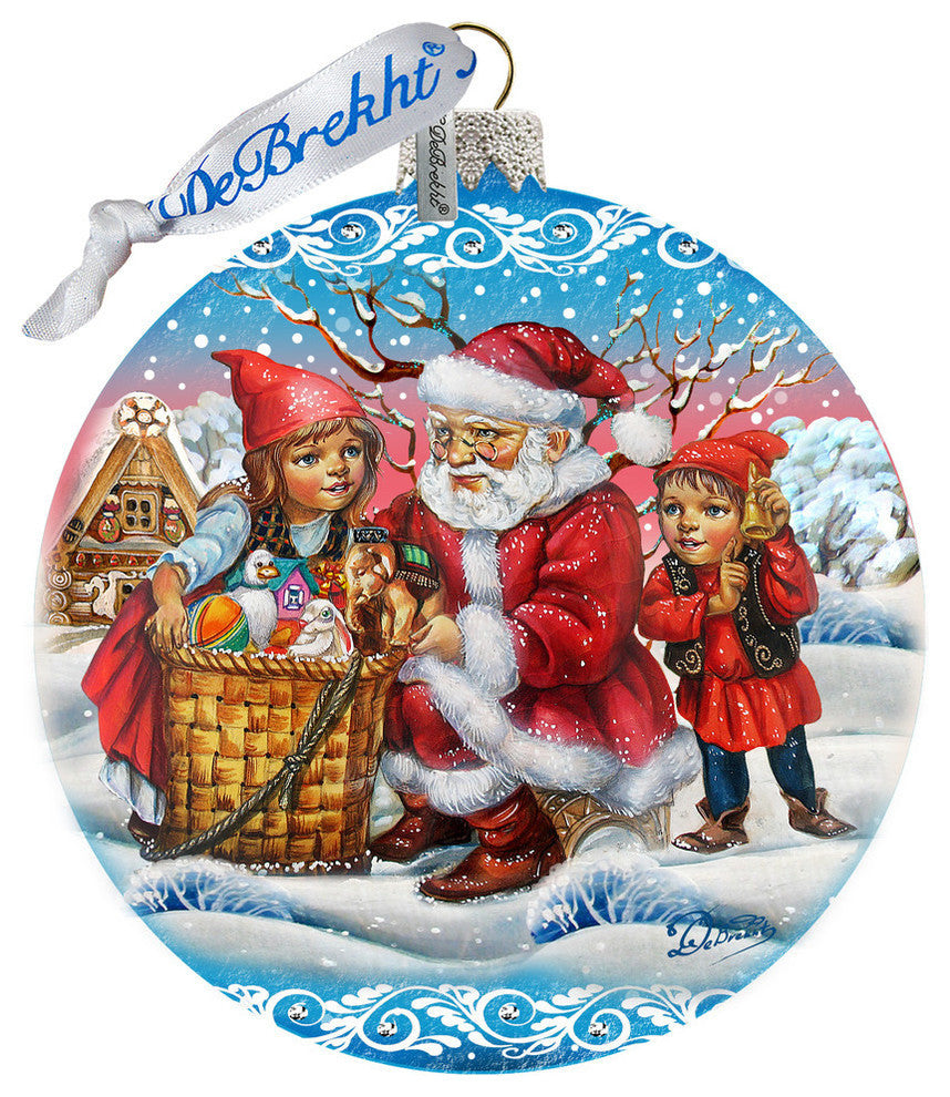 Vintage Christmas Ball In Blue Le Ornament