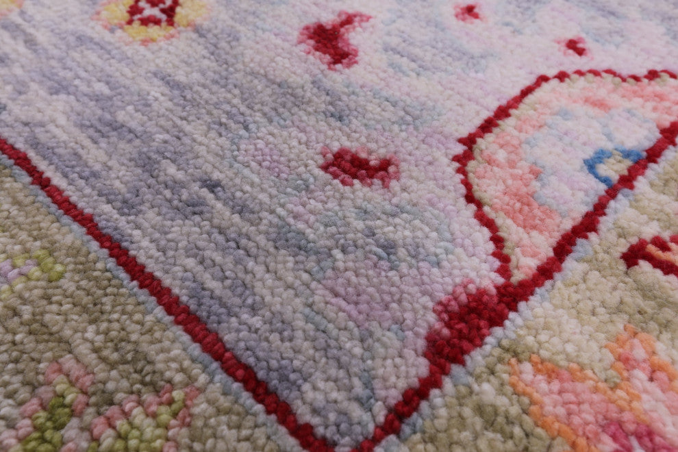 8' 11" X 11' 8" Handmade Turkish Oushak Wool Rug - Q14822