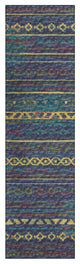 Indoor/Outdoor Sedona SN10 Ink Machine Washable 2'3" x 12' Runner Rug
