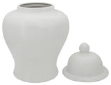 28" Temple Jar, Matte White