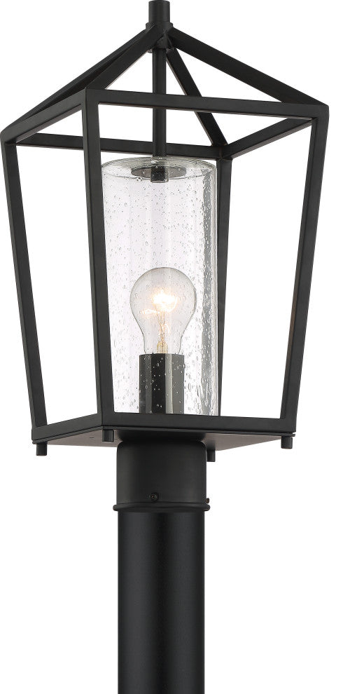 Nuvo Hopewell 1-Light Incandescent Matte Black Wall Mount