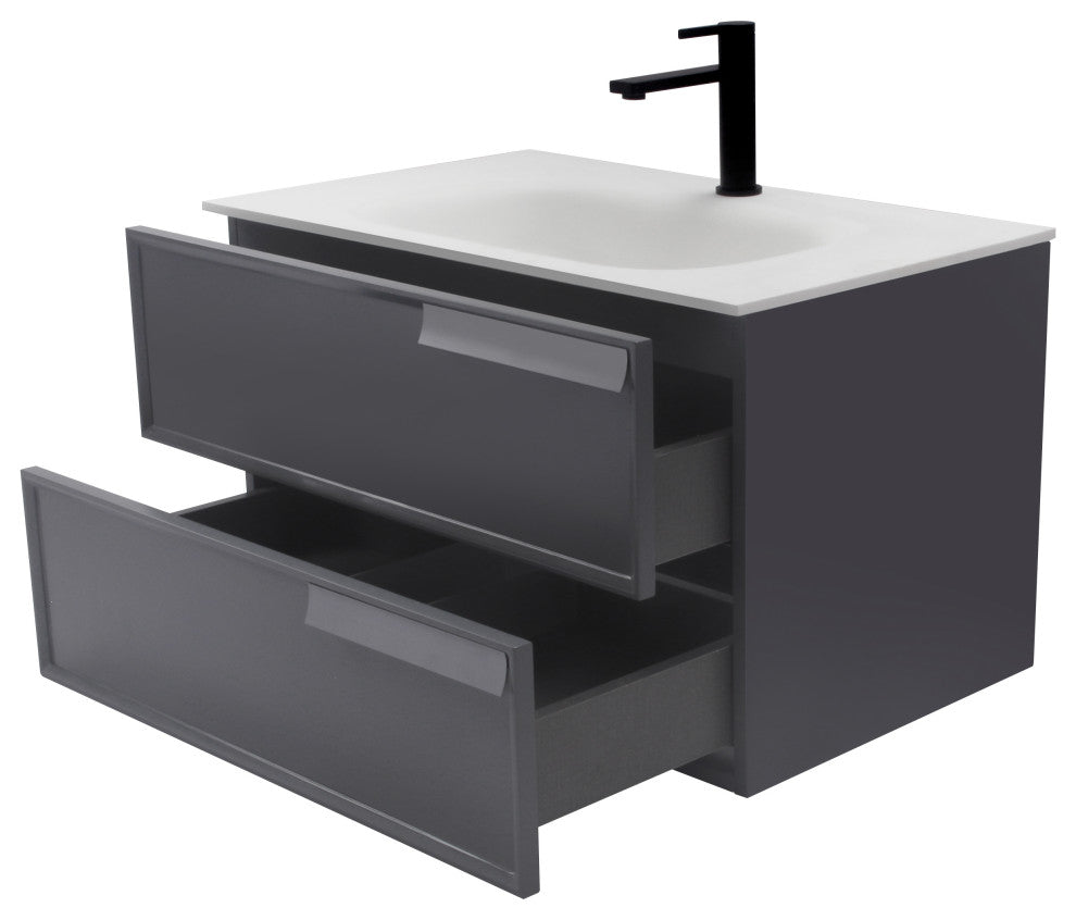 Aquamoon Garda 30" Bathroom Vanity Cabinet, Gray