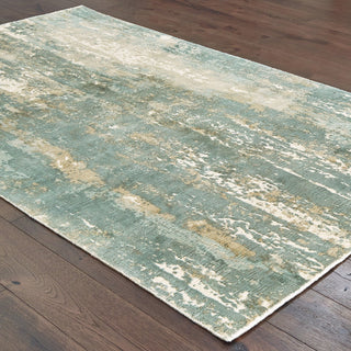 Oriental Weavers Formations Blue/ Grey Abstract Indoor Area Rug 2'6"X10'