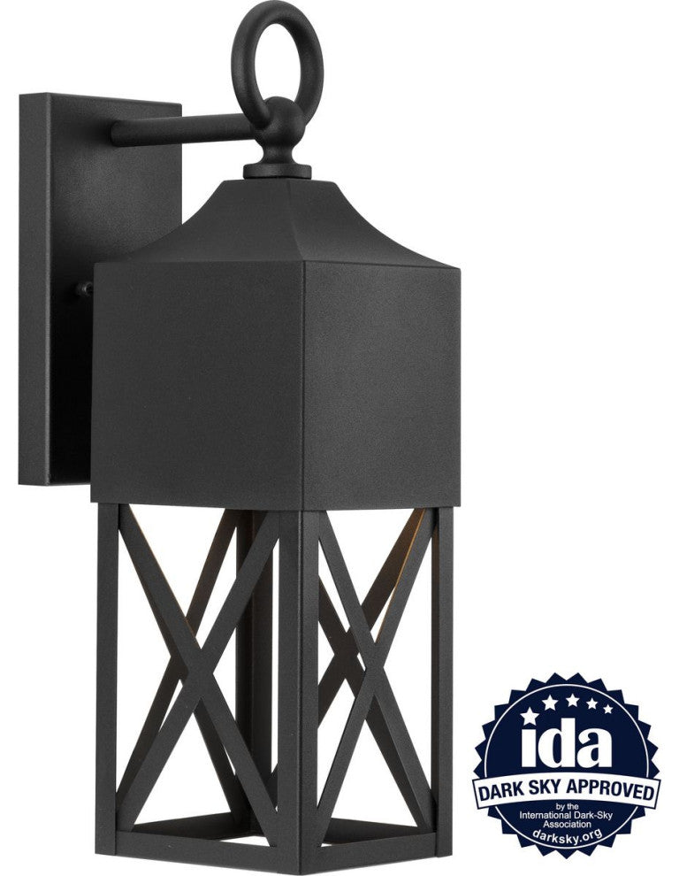 Birkdale Collection 18-3/8, 1-Light Black Dark Sky Outdoor Wall Lantern