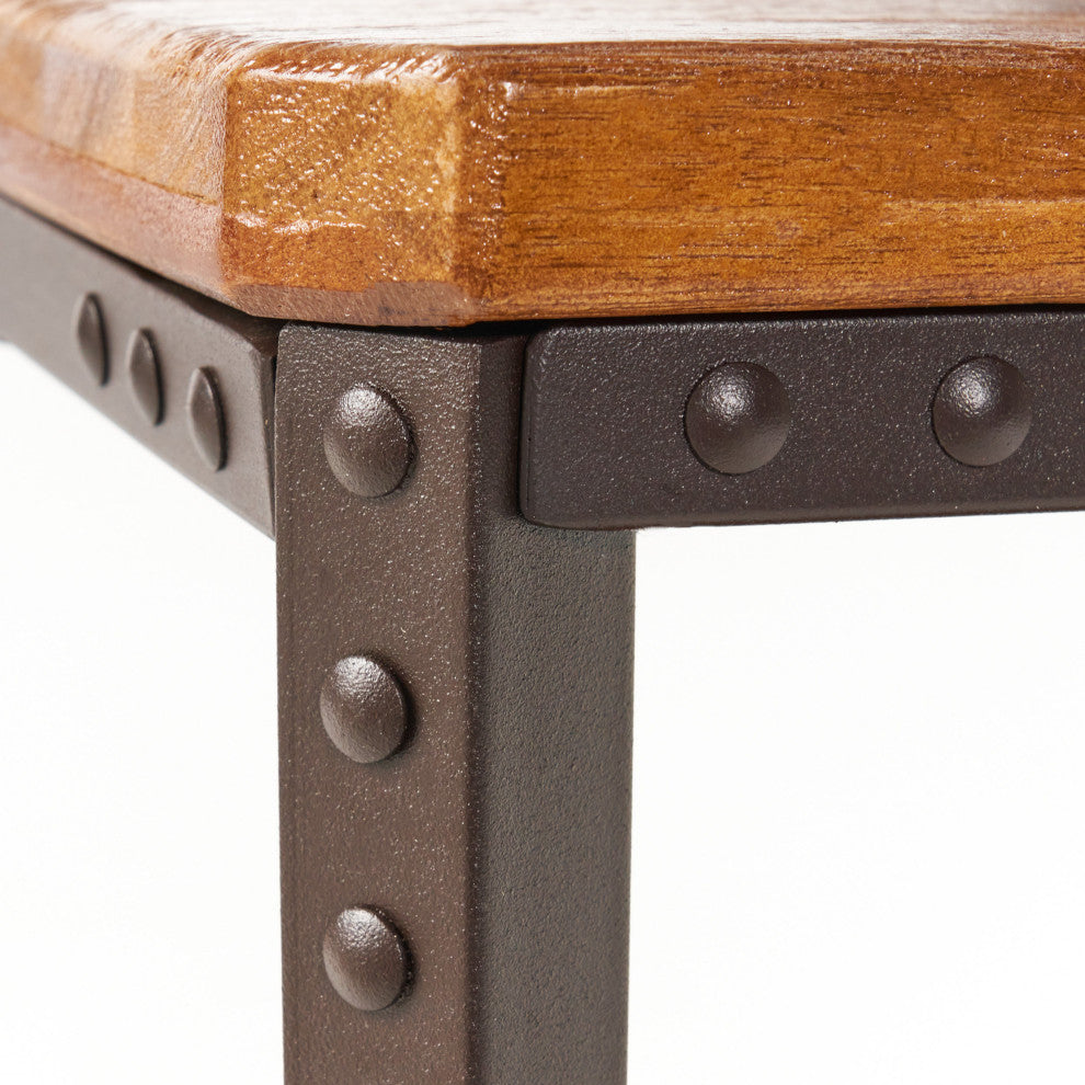 GDF Studio Moorhead Wood Finish End Table