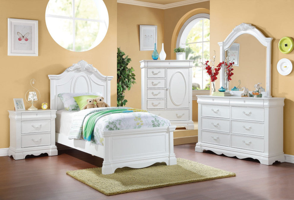 Emma Mason Signature Camilla Youth Nightstand in White