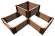 Classic Sienna 'Chateau Marmont' 4' X 4' 4-Level Raised Garden Bed - 2" Profile