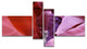 Purple Antelope Canyon View, Landscape Photo Canvas Print, 60"x32", 4 panels