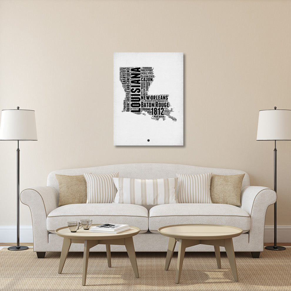 "Louisiana Word Cloud 2" Fine Art Print