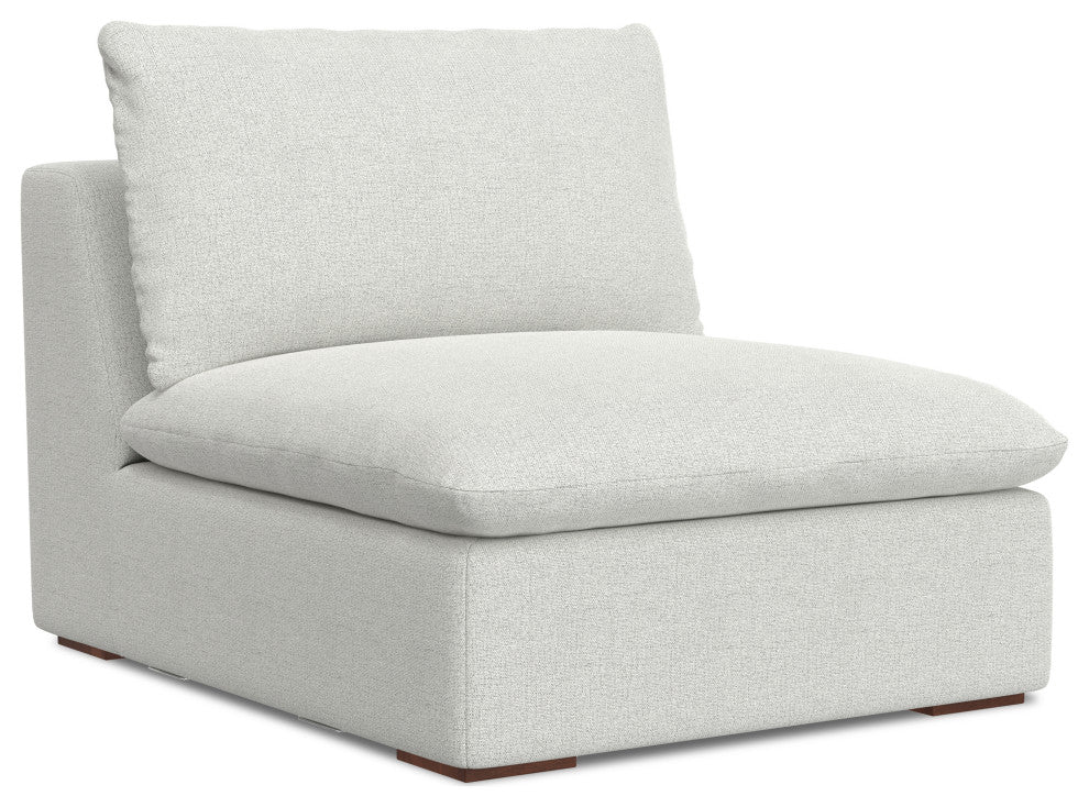 Jasmine Pit Sectional Modular Sofa in Performance Fabric, Cloud Grey