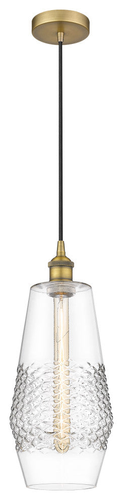 Innovations 616-1P-BB-G682-7 1-Light Mini Pendant, Brushed Brass