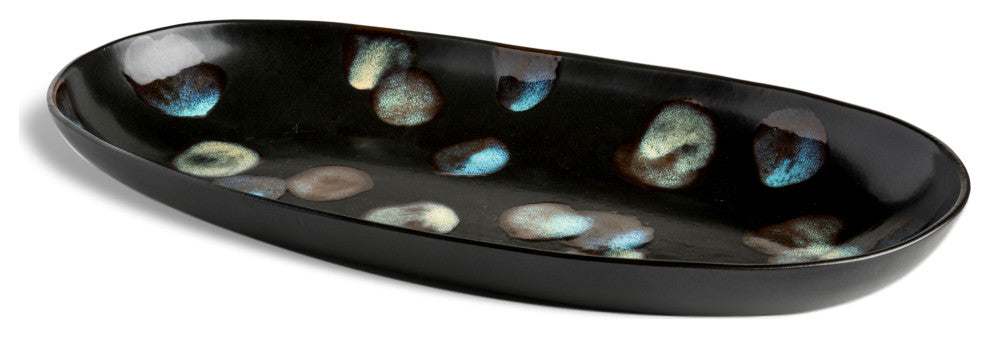 Dappled Large Oval Platter