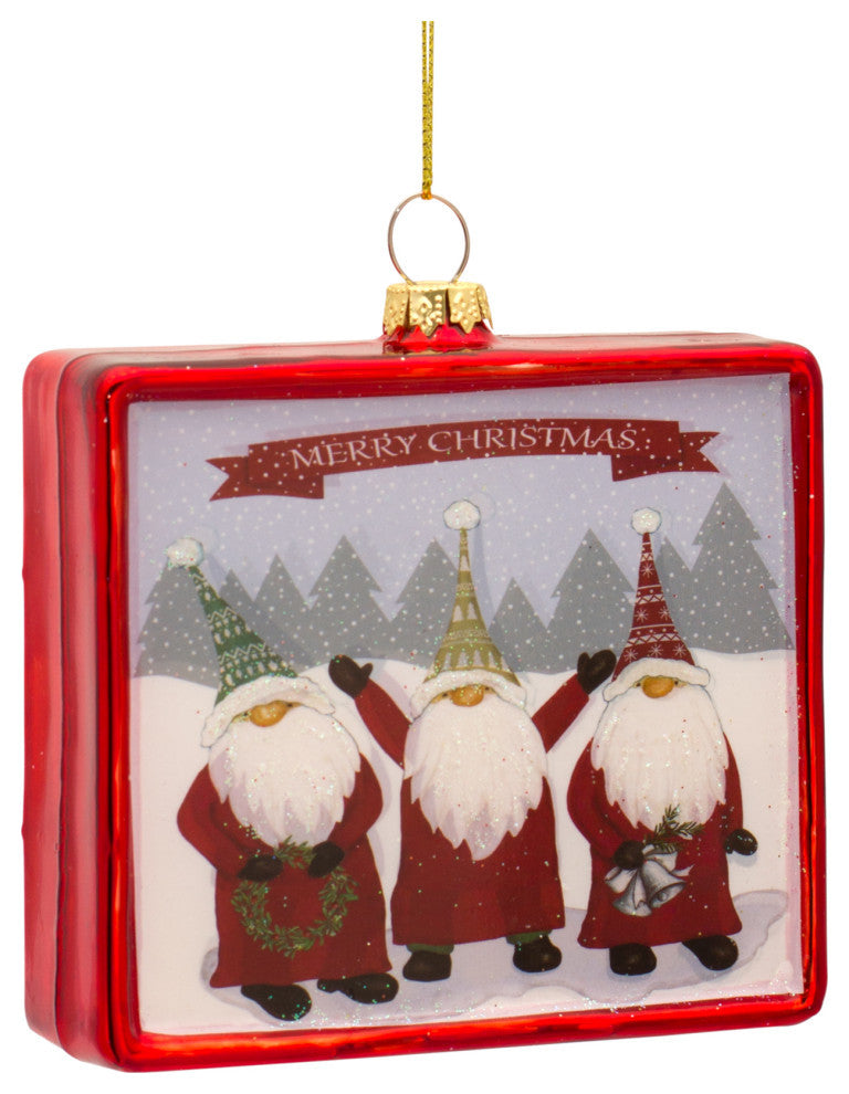 Glass Gnome Ornament, 12-Piece Set