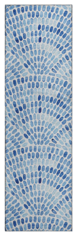 Addison Premium Washable Mayfield AMF186 Blue 2'3" x 7'6" Runner Rug
