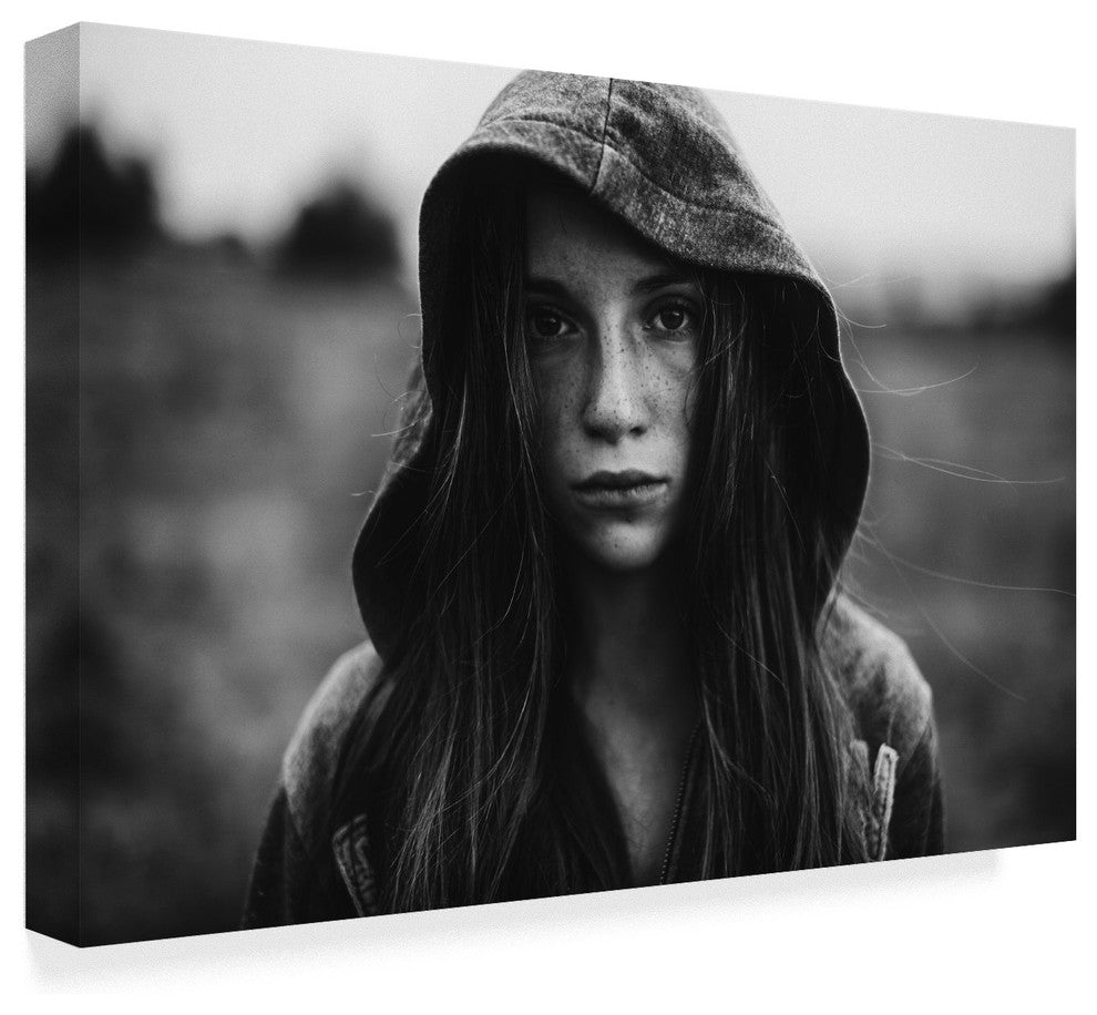 Koki Jovanovic 'Girl With A Hood' Canvas Art, 19"x12"