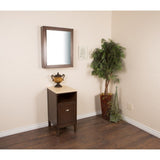 16" Sable Cabinet Walnut With Engineered Stone Top, Cream