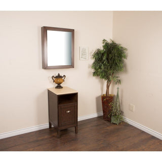 16" Sable Cabinet Walnut With Engineered Stone Top, Cream