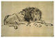 "Lion" Digital Paper Print by Rembrandt Van Rijn, 24"x17"