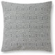 Loloi P0339 Charcoal / White 22" x 22" Cover Only Pillow