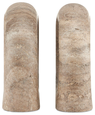 Russo Travertine Object, 2-Piece Set